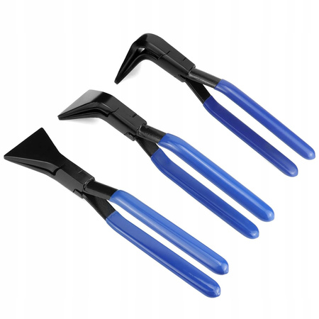 SZCZYPCE DEKARSKIE DO GIĘCIA BLACHY 3x CĘGI ZESTAW 45°, 90°, 180°