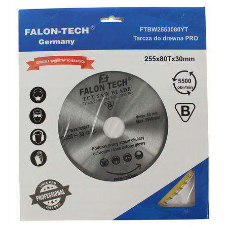 TARCZA DO CIĘCIA DREWNA WIDIA 255 / 30 T80 PRO