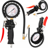 PISTOLET POMPKA DO POMPOWANIA KÓŁ Z MANOMETREM DO KOMPRESORA DUŻY 12 BAR