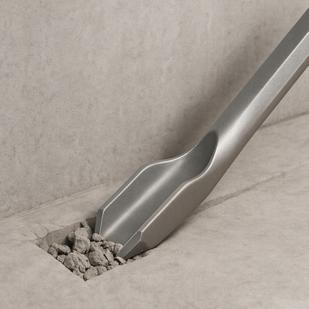 DŁUTO PŁASKIE SDS PLUS DO BETONU PŁYTEK PRZECINAK ŁOPATKA SDS+ 50X250 MM