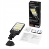 MOCNA LAMPA SOLARNA LED Z CZUJNIKIEM RUCHU I ZMIERZCHU OGRODOWA ULICZNA