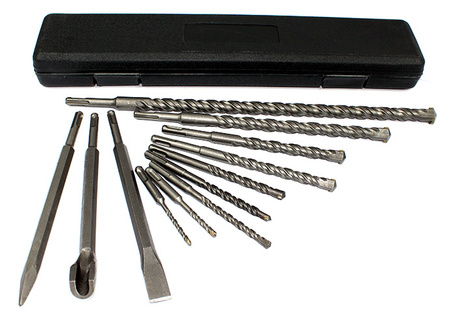 WIERTŁA S4 I DŁUTA DO BETONU SDS PLUS ZESTAW 12el.