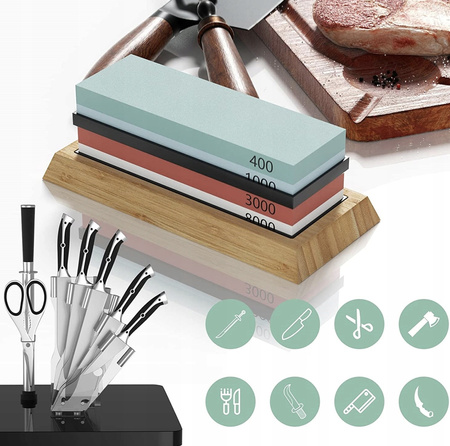 OSTRZAŁKA DO NOŻY KAMIEŃ WODNY OSEŁKA STALKA DO OSTRZENIA NOŻY KORUND