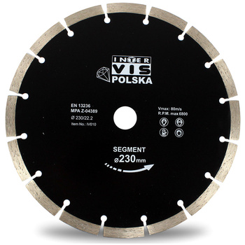 TARCZA DO BETONU DIAMENTOWA INTER-VIS 230 mm