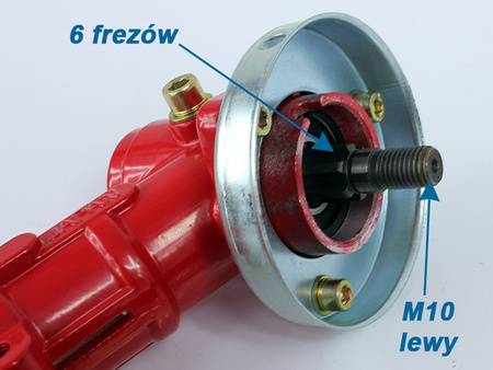 PRZEKŁADNIA KĄTOWA GŁOWICA KOSY SPAL 9 frezów 26mm