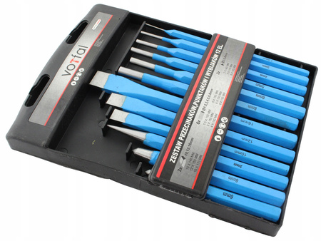 ZESTAW WYBIJAKÓW WYBIJAKI PRZECINAKI PUNKTAKI 12sz