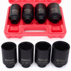 Nasadki udarowe 1/2" 6-kątne 34 36 38 41 mm komplet 4 szt CrMo