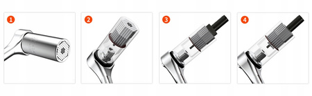 NASADKA IGIEŁKOWA KLUCZ NASADOWY UNIWERSALNA 7-19