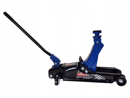 PODNOŚNIK HYDRAULICZNY NISKOPROFILOWY 2,5 T W WALIZCE OBROTOWA RĄCZKA