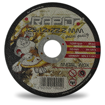 TARCZA CIĘCIA METALU INOX 125 x 1,2 x 22,2 RAPID
