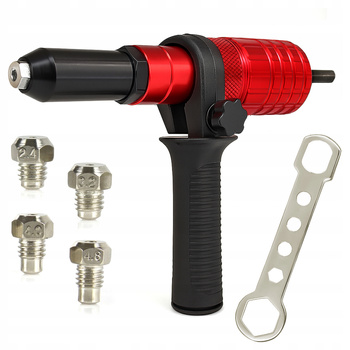 NITOWNICA DO NITÓW ZRYWALNYCH ADAPTER NA WKRĘTARKĘ Z RĄCZKĄ 2,4 - 4,8 mm