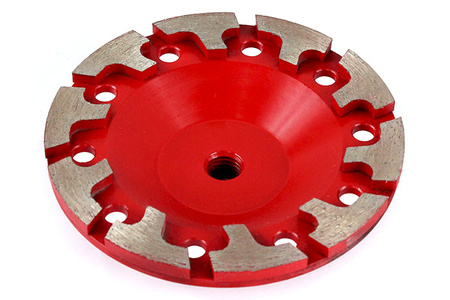 TARCZA DIAMENTOWA GARNKOWA FREZ DO SZLIFOWANIA BETONU 125 MM M14 SEGMENT T