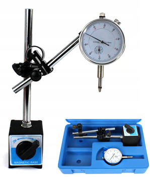 ZESTAW CZUJNIK ZEGAROWY 0-10 + STATYW MAGNETYCZNY