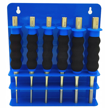 ZESTAW WYBIJAKÓW WYBIJAKI PUNKTAKI z RĘKOJEŚCIĄ 6szt 3-8mm