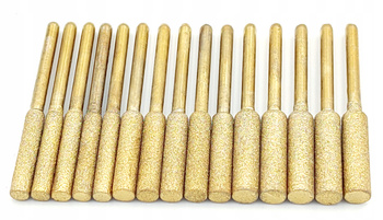 PILNIKI DO OSTRZENIA ŁAŃCUCHA NA WIERTARKĘ WKRĘTARKĘ 4mm 4.8mm 5.5mm 15szt