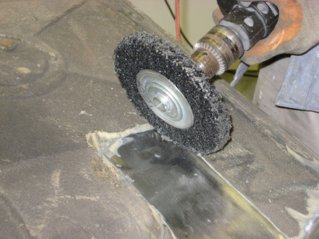 TARCZA ŚCIERNA ŚCIERNICA Z WŁÓKNINY 125 mm INOX /n