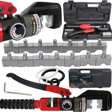 ZACISKARKA HYDRAULICZNA PRASKA DO KABLI, PRZEWODÓW, LIN, KOŃCÓWEK 4-70 mm²