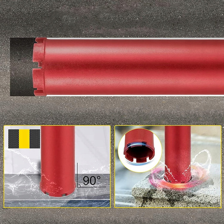 WIERTŁO KORONOWE DIAMENTOWE DO BETONU 112 x 450mm WIERTNICA OTWORNICA