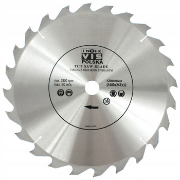 TARCZA PIŁA DO DREWNA WIDIA 400 / 32 T24 INTER