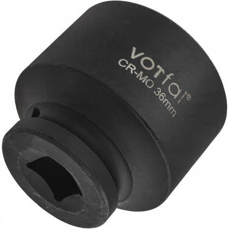 NASADKA UDAROWA NASADOWA 1/2 CAL KLUCZ UDAROWY 36MM KRÓTKA 45MM CR-MO 6-KĄT
