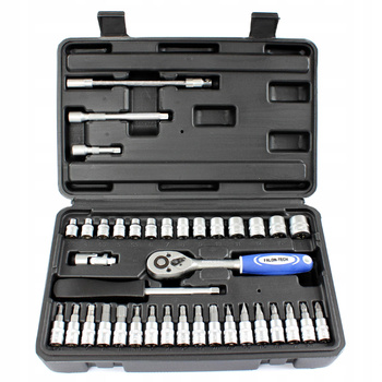 KLUCZE NASADOWE NASADKI TORX BITY 1/4 ZESTAW 38el