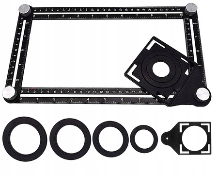 SZABLON PRZYMIAR WZORNIK ZNACZNIK OTWORÓW PŁYTEK