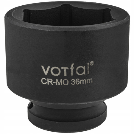NASADKA UDAROWA NASADOWA 1/2 CAL KLUCZ UDAROWY 36MM KRÓTKA 45MM CR-MO 6-KĄT