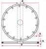 TARCZA DIAMENTOWA 230 mm SEGMENT MASTIFF cz