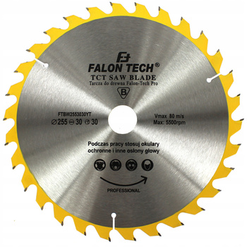 TARCZA DO CIĘCIA DREWNA WIDIA 255 / 30 T30 PRO