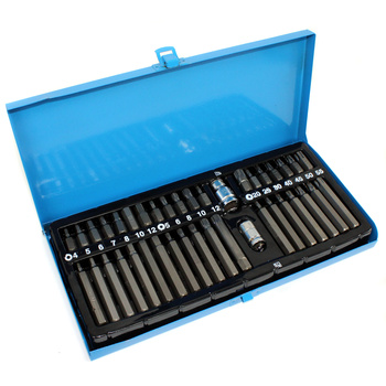 ZESTAW BITÓW KLUCZY IMBUS SPLINE TORX 40 el BITY M