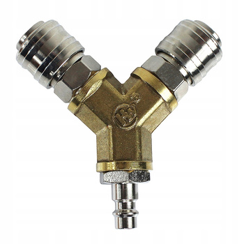 TRÓJNIK PNEUMATYCZNY ROZDZIELACZ ZE ZŁĄCZKAMI 1/4