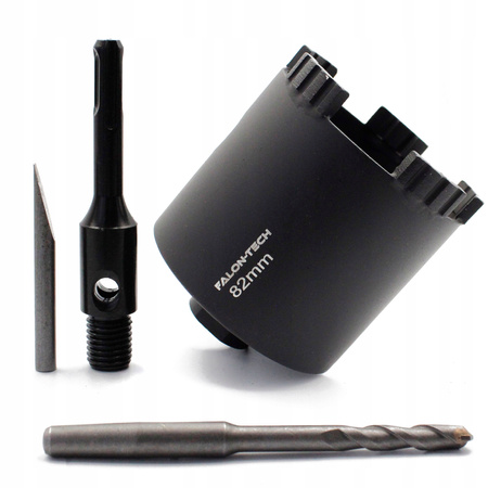 OTWORNICA DIAMENTOWA 82mm /5 M16 SDS+ WIERTŁO DO BETONU CEGŁY SILIKATU