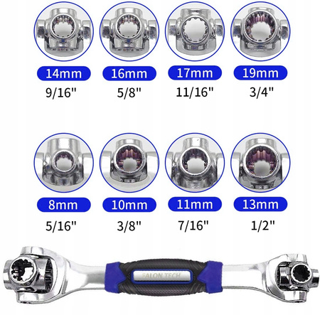 KLUCZ NASADOWY UNIWERSALNY OBROTOWY 48W1 8-19mm
