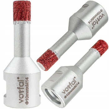 OTWORNICA WIERTŁO DIAMENTOWE KORONKA 10 MM M14 DO GRESU PŁYTEK CERAMIKI PRO
