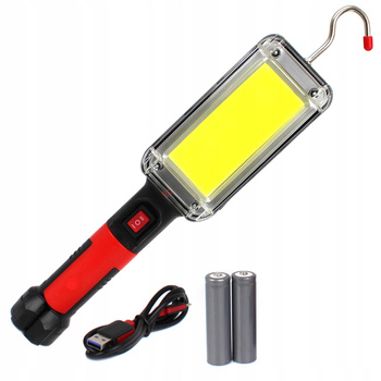 LAMPA LATARKA WARSZTATOWA LED COB AKUMULATOR 700lm