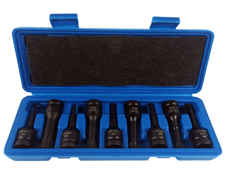 KLUCZE UDAROWE TRZPIENIOWE SPLINE M4-M16 1/2 CR-MO WPUSTOWE DŁUGIE 75 MM
