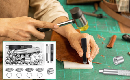 ZESTAW OCZKA DZIURKACZ 10MM NAPY PLANDEKI 100 SZT.