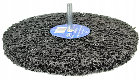 ŚCIERNICA DYSK ŚCIERNY NA TRZPIENIU WŁÓKNINA 150 mm WŁOSY MURZYNA