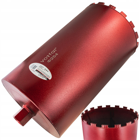 WIERTŁO KORONOWE DIAMENTOWE DO BETONU 254 x 450mm WIERTNICA OTWORNICA