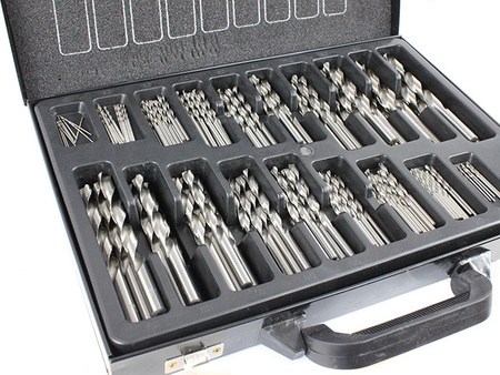 ZESTAW WIERTEŁ DO METALU 170 sztuk 1-10 mm WIERTŁA