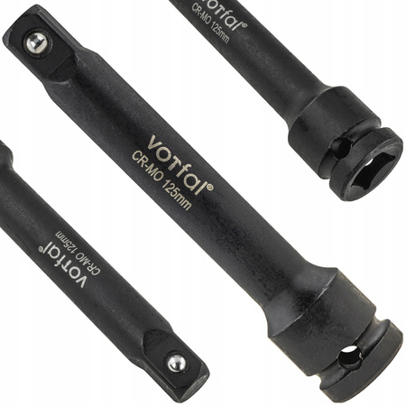 PRZEDŁUŻKA UDAROWA DO NASADEK 1/2" 125 MM UDAR KLUCZY NASADKA ADAPTER CR-MO