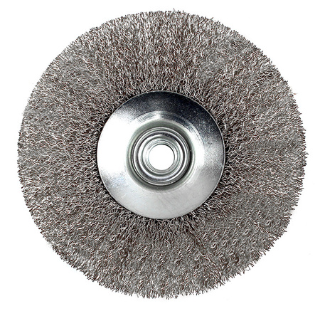 SZCZOTKA DRUCIANA BOCZNA 115mm M14 DRUT STALOWY