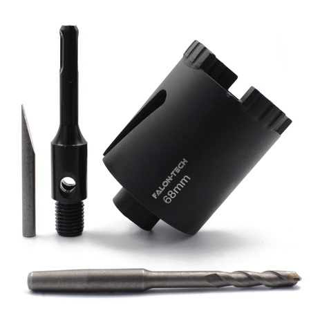 OTWORNICA DIAMENTOWA 68mm /4 M16 SDS+ WIERTŁO DO GRESU BETONU I KAMIENIA