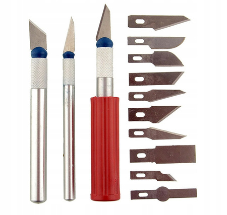 NOŻYKI MODELARSKIE SKALPEL CARVING 13el