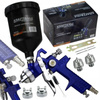 PISTOLET LAKIERNICZY DO MALOWANIA WYMIENNE DYSZE HVLP ZBIORNIK 600ml
