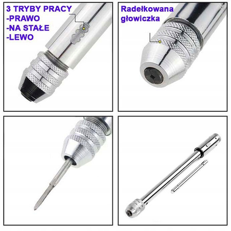 UCHWYT DO GWINTOWNIKÓW Z GRZECHOTKĄ 245MM M3-M8