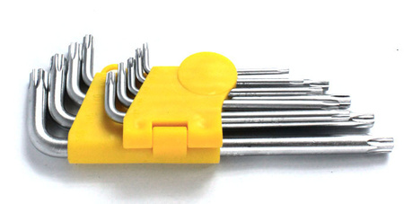 KLUCZE IMBUSOWE HEX DŁUGIE TORX T10-T50 9el