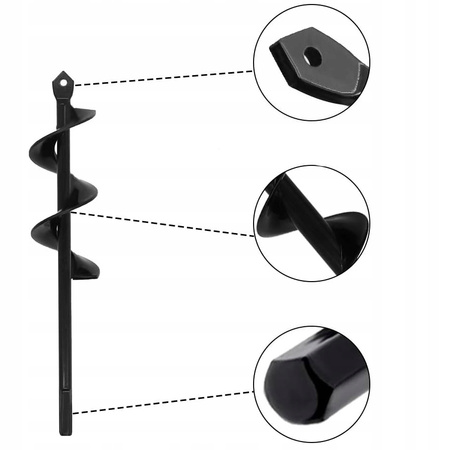 ŚWIDER OGRODOWY WIERTNICA GLEBOWA WIERTŁO ZIEMI SADZENIA NA WIERTARKĘ 5/22