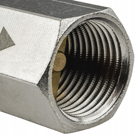ZAWÓR ZWROTNY LINIOWY KOMPRESORA SPRĘŻARKI 1/4" 15 BAR 40 MM