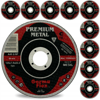 TARCZA DO CIĘCIA METALU 125 x 22,2 x 1,6 PREMIUM